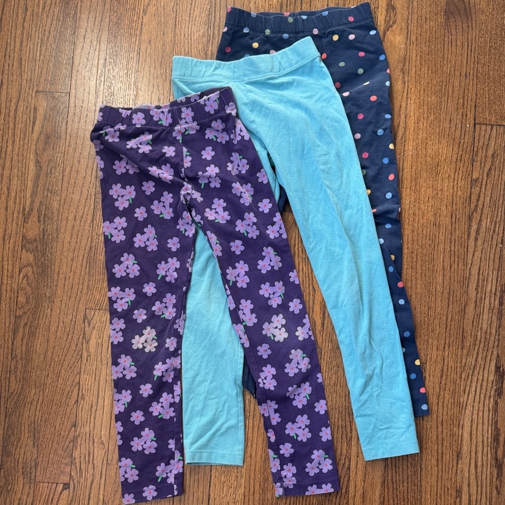 Primary Kids Leggings Set - Purple, Blue, Navy